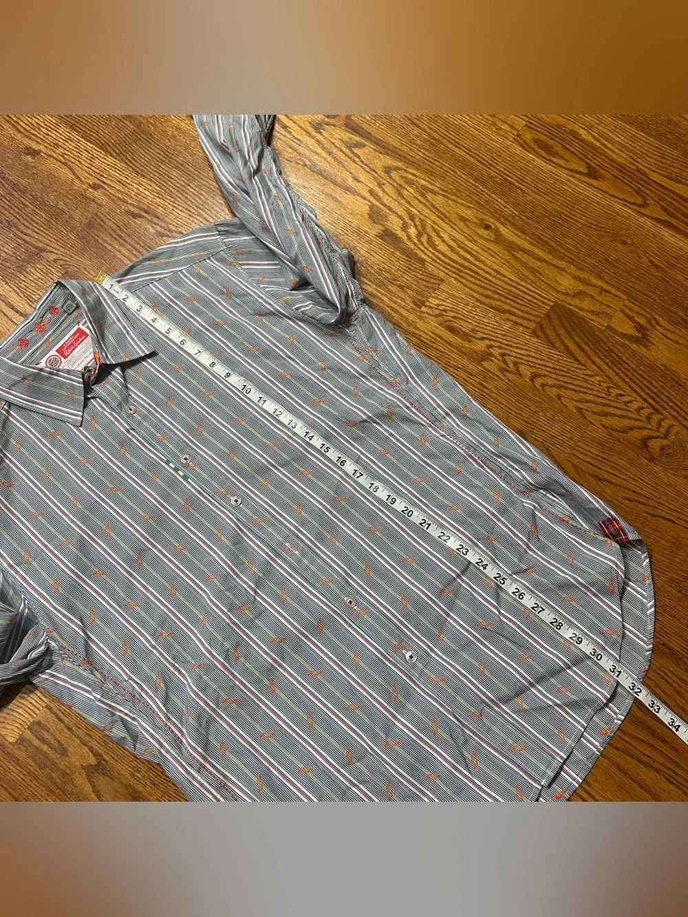Robert Graham Freshly Laundered Mens XL Blue Long Sleeve Button Down Shirt